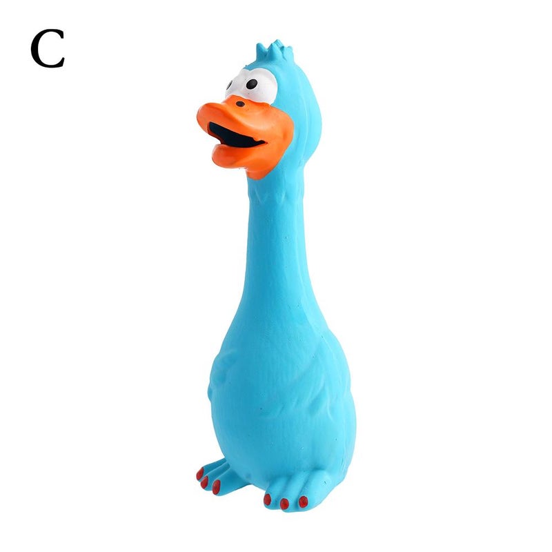 Screaming Latex Chicken Pet Toy, Durable Teething Latex Stress Relief Chicken Pet Supplies - Image 1